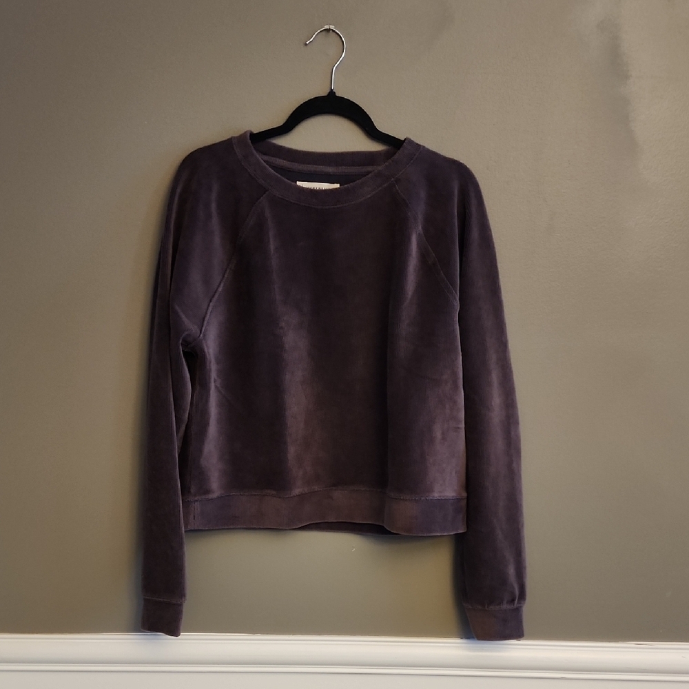 NWT Lucky Brand Brown Corduroy Top